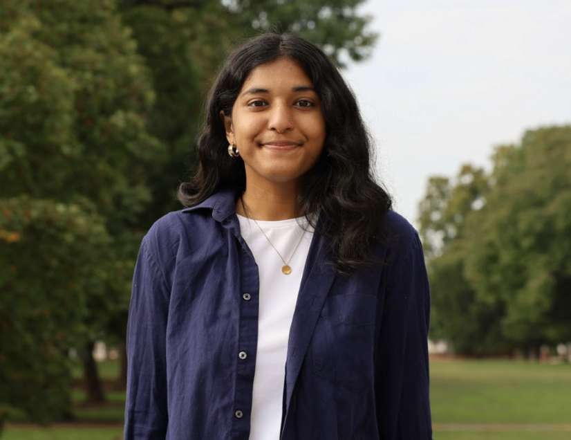 Portrait Image of Nikita Majumdar with the Lawn behind them.